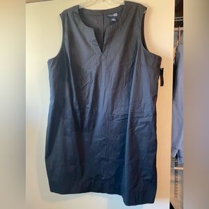 Lane Bryant Venezia cool gunmetal cotton sheath/26W